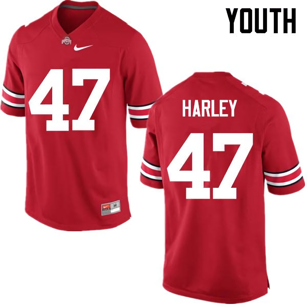 Chic Harley Ohio State Buckeyes Youth NCAA #47 Nike Red College Stitched Football Jersey TND1456TU